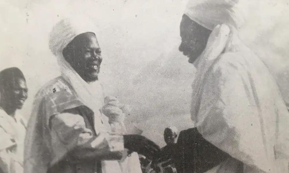 Sir Ahmadu Bello with the Emir of Kano Muhammadu Sanusi I 