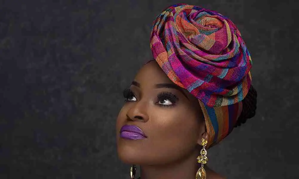 Rose gele style is always a go to for women with wide forehead